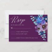 Minimale Eucalyptus Leaves Greenery Wedding RSVP Kaartje (Voorkant)