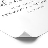 Minimale Eucalyptus Leaves Script Weddenschap Poster (Hoek)