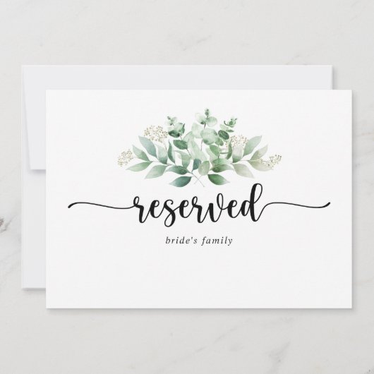 Minimale Eucalyptus Redding Gereserveerd (Achterkant)