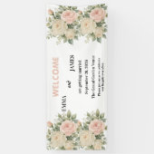 Minimale Eucalyptus Trouw Welkom Banner (Verticaal)