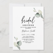 Minimale eucalyptus verlaat Vrijgezellenfeest Kaart (Voorkant)