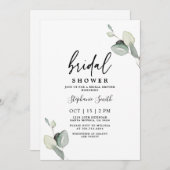 Minimale eucalyptus verlaat Vrijgezellenfeest Kaart (Voorkant / Achterkant)