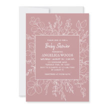 Minimale eucalyptusbladeren Baby shower