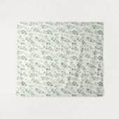 Minimale Eucalyptusbladeren Naadloos Patroon Wandkleed (Voorkant (horizontaal))