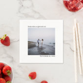 Minimale eulegant Modern White Wedding Foto Servet (Insitu)