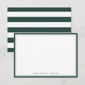 Minimale Evergreen flat-briefkaart Notitiekaartje (Voorkant / Achterkant)