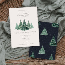 Minimale Evergreen Kerst Verlovingsfeest