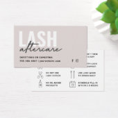 Minimale Eyelash Extensions Lash Aftercare Kaart (Bureau)
