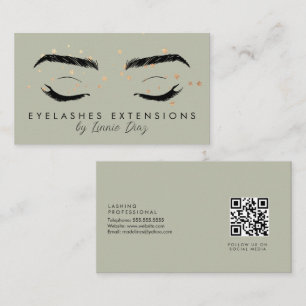 Minimale Eyelashes Extensions Salon Folie Stars C Visitekaartje