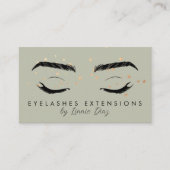 Minimale Eyelashes Extensions Salon Folie Stars C Visitekaartje (Voorkant)