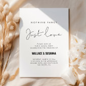 Minimale fancy Elopement-partijkaart Save The Date