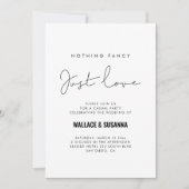Minimale fancy Elopement-partijkaart Save The Date (Voorkant)