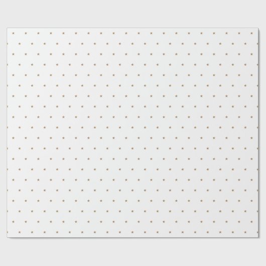 Minimale Faux Gold Foil Stars Pattern  Cadeaupapier (Vlak)