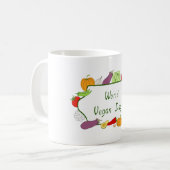 Minimale feestdag in de Romantische koffie Koffiemok (Voorkant links)