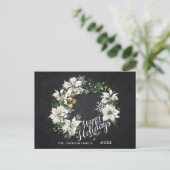 Minimale feestdag met feestdag voor feestelijke fe briefkaart (Staand voorkant)