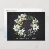 Minimale feestdag met feestdag voor feestelijke fe briefkaart (Voorkant / Achterkant)