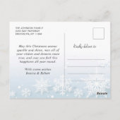 Minimale feestdag met feestdag voor feestelijke fe briefkaart (Achterkant)