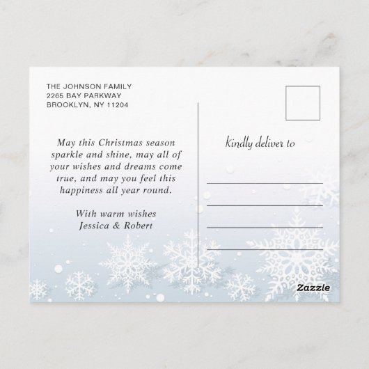 Minimale feestdag met feestdag voor feestelijke fe briefkaart (Achterkant)