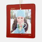 Minimale feestdag met feestelijke feestelijke fees keramisch ornament (Links)