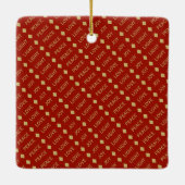 Minimale feestdag met feestelijke feestelijke fees keramisch ornament (Achterkant)