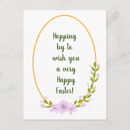 Minimale feestdag voor appelbomen Pasen Briefkaart (Voorkant)