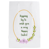 Minimale feestdag voor appelbomen Pasen Medium Cadeauzakje (Achterkant)