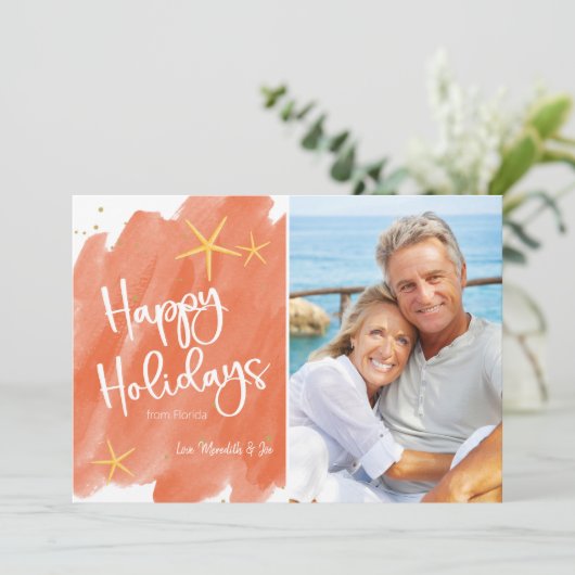 Minimale feestdag voor Coral & Gold Beach Waterver (Staand voorkant)