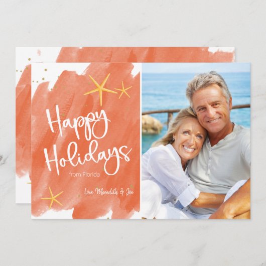 Minimale feestdag voor Coral & Gold Beach Waterver (Voorkant / Achterkant)