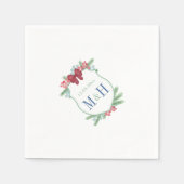 Minimale Feestdagen kerstcadeau voor kerstbruiloft Servet (Voorkant)