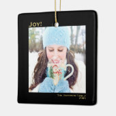 Minimale feestelijke feestelijke feestelijke feest keramisch ornament (Links)