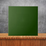 Minimale feestelijke groene kleur in vaste vorm #1 tegeltje<br><div class="desc">Minimale grijze groene kleur zonder klep #1A4301</div>