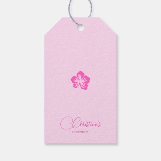 Minimale feestelijke moderne verjaardag Dank u wel Cadeaulabel (Achterkant)