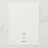 Minimale feestuitnodiging Happily Ever After-feest Kaart (Achterkant)