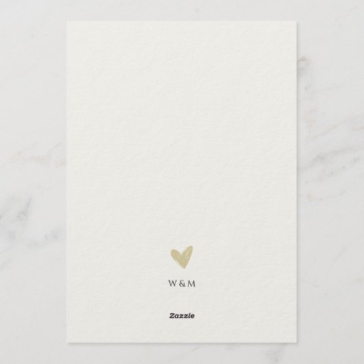 Minimale feestuitnodiging Happily Ever After-feest Kaart (Achterkant)