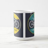 Minimale Fiets Illustratie – Koffiemok (Center)