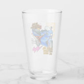 Minimale fiets kunst grafisch glas (Achterkant)