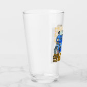 Minimale fiets kunst grafisch glas (Rechts)