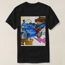 Minimale fiets kunst grafisch – Moderne motorfiets T-shirt