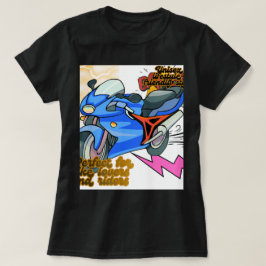 Minimale fiets kunst grafisch – Moderne motorfiets T-shirt