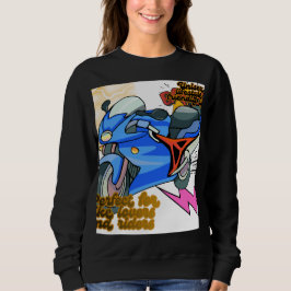 Minimale fiets kunst grafisch – Moderne motorfiets Trui
