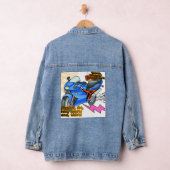 Minimale fiets kunst grafische denim jas jacket (Hangar)