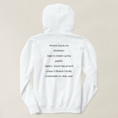Minimale Fiets Kunst – Hoodie (Design achterkant)