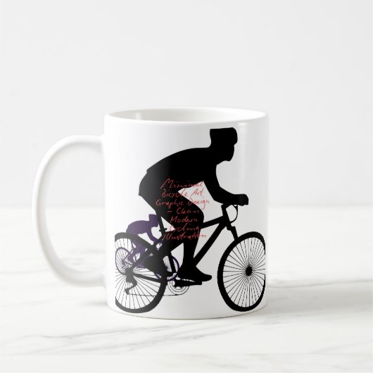 Minimale Fiets Kunst Koffiemok (Links)