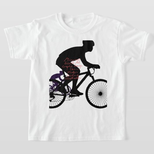 Minimale Fiets Kunst –  T-shirt (Laagn)