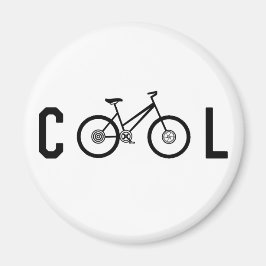 Minimale fiets met fietscyclus voor kool magneet