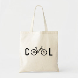 Minimale fiets met fietscyclus voor kool tote bag