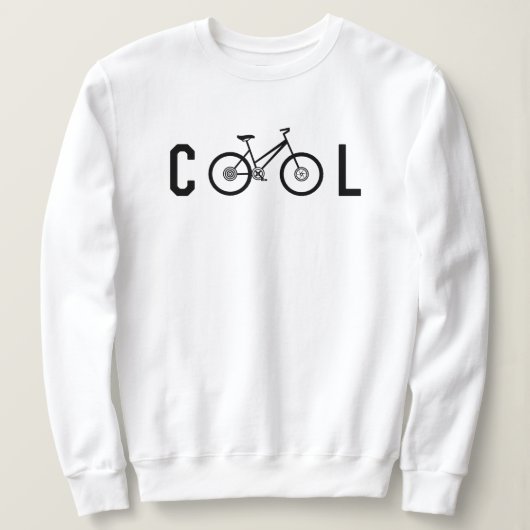 Minimale fiets met fietscyclus voor kool trui (Design voorkant)