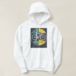 Minimale fietsillustratie – hoodie