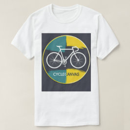 Minimale fietsillustratie – t-shirt