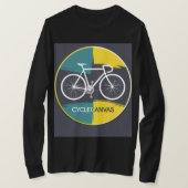 Minimale fietsillustratie – t-shirt (Design voorkant)